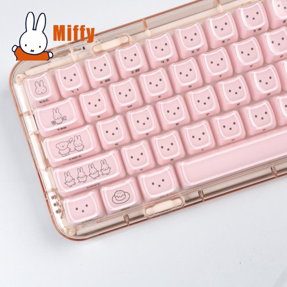 Kawaii Miffy Keycaps Schattig  - Gaming Keyboard Nearby recensie en prijs