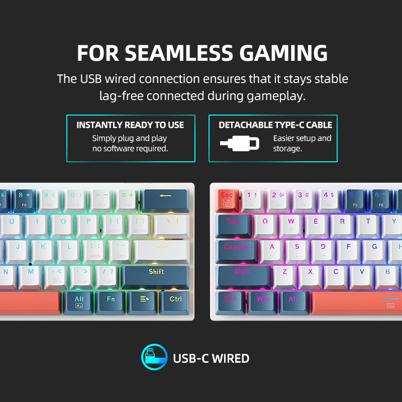 K500-B61 Machenike Mini mechan - Gaming Keyboard Mini recensie en prijs
