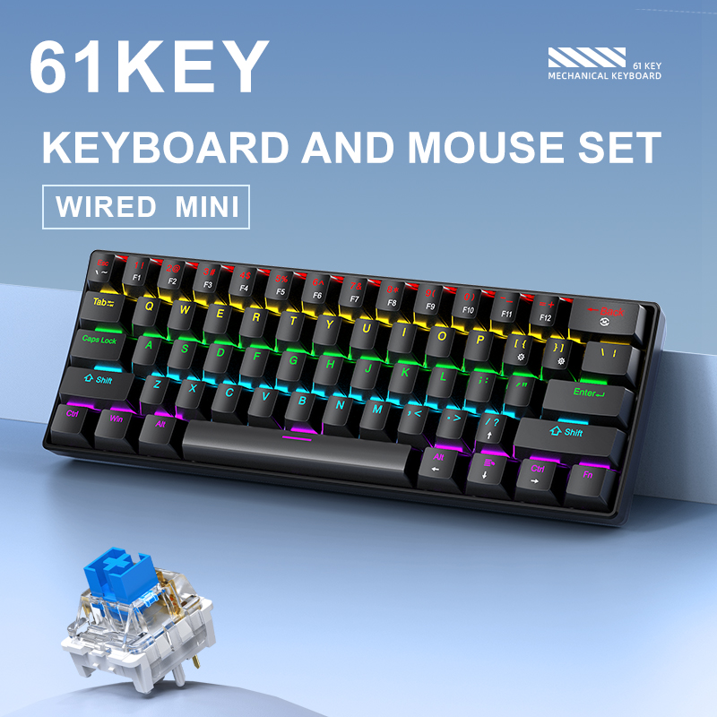 APAYADO K61 Mini mechanisch to - Keyboard Gaming Blue Switch recensie en prijs