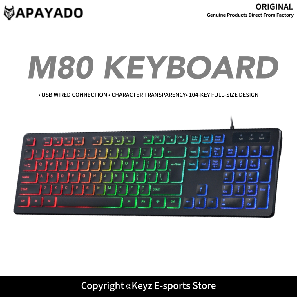 M80 ultradunne bedrade gamingt - Keyboard Gaming Blue Switch recensie en prijs
